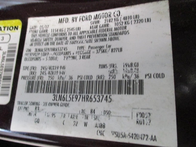 Radiator Fan Motor Fan Assembly Fits 16-20 FUSION 1693664