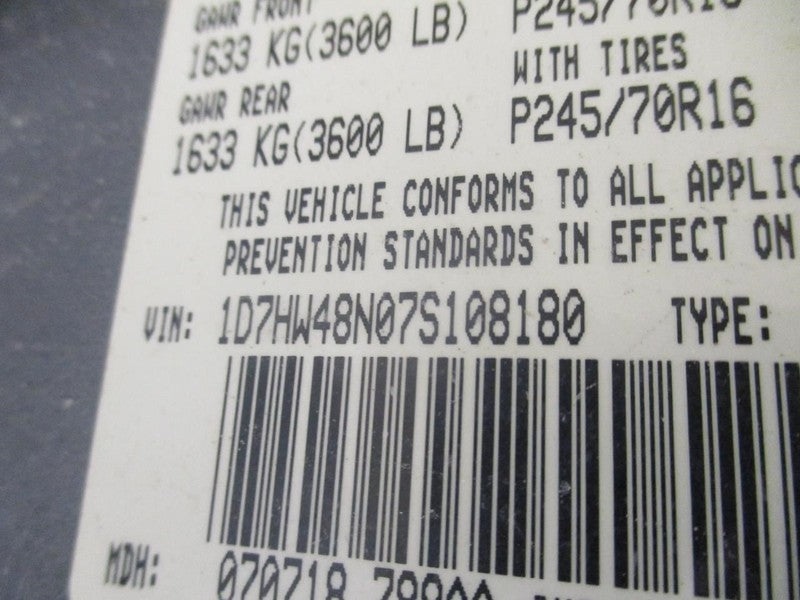 Alternator Denso Manufacturer Fits 01-11 DAKOTA 1703361