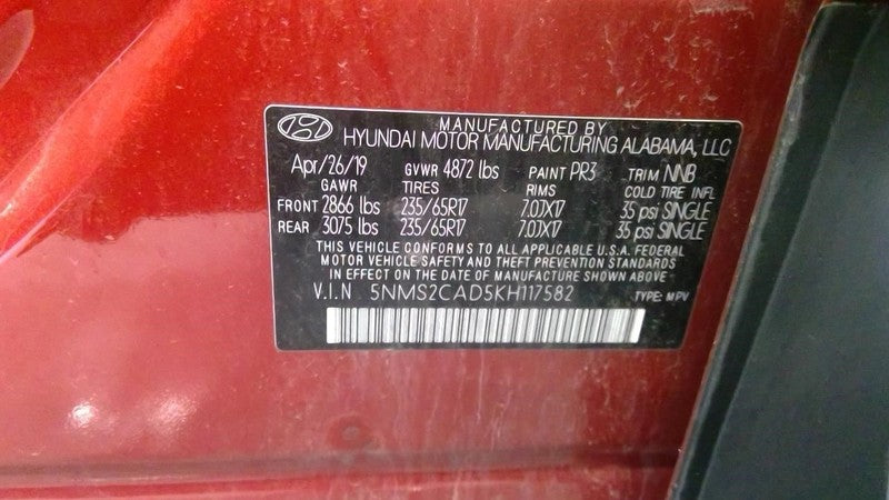 Passenger Side View Mirror Electric Without Heated Fits 19 SANTA FE 19