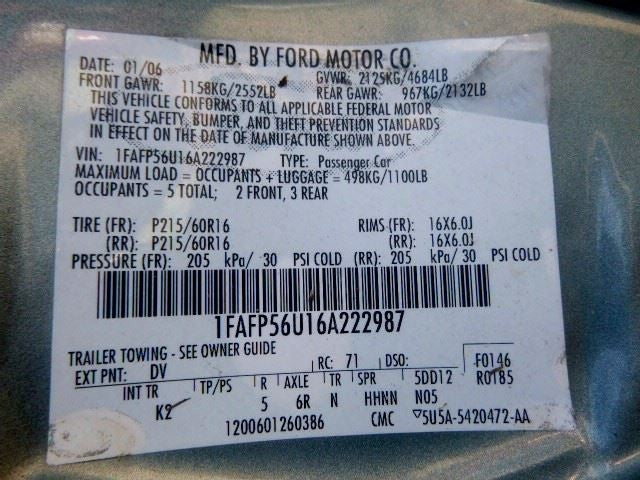 Audio Equipment Radio Receiver Am-fm-cd Fits 04-07 TAURUS 1582970