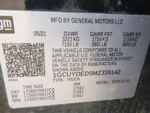 Transfer Case 8 Speed Transmission Opt Mqe Fits 19-21 SIERRA 1500 PICK