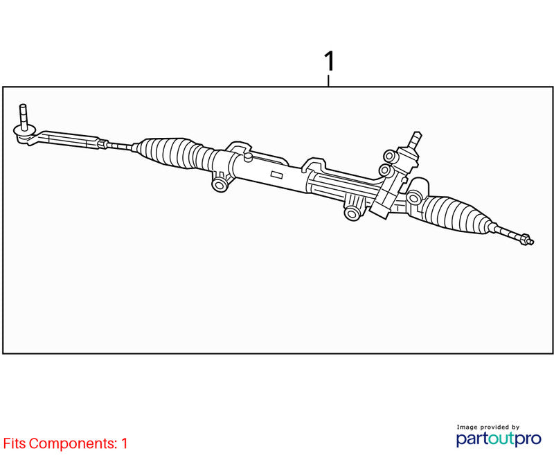 Dodge Charger 2011-2014 Steering Gear Rack 4584569AF Used 7010