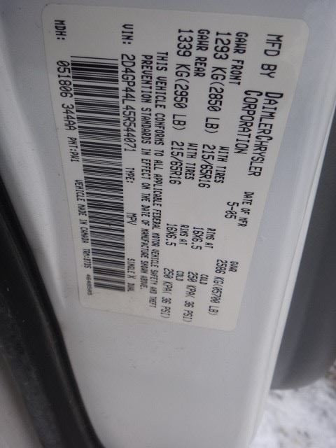 Anti-Lock Brake Part With Traction Control Fits 03-05 CARAVAN 1152161