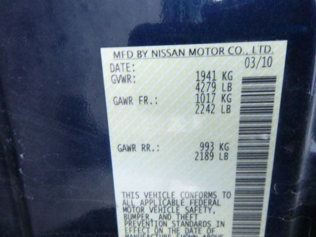 Passenger Side View Mirror Power Sedan Heated Fits 07-12 ALTIMA 144603
