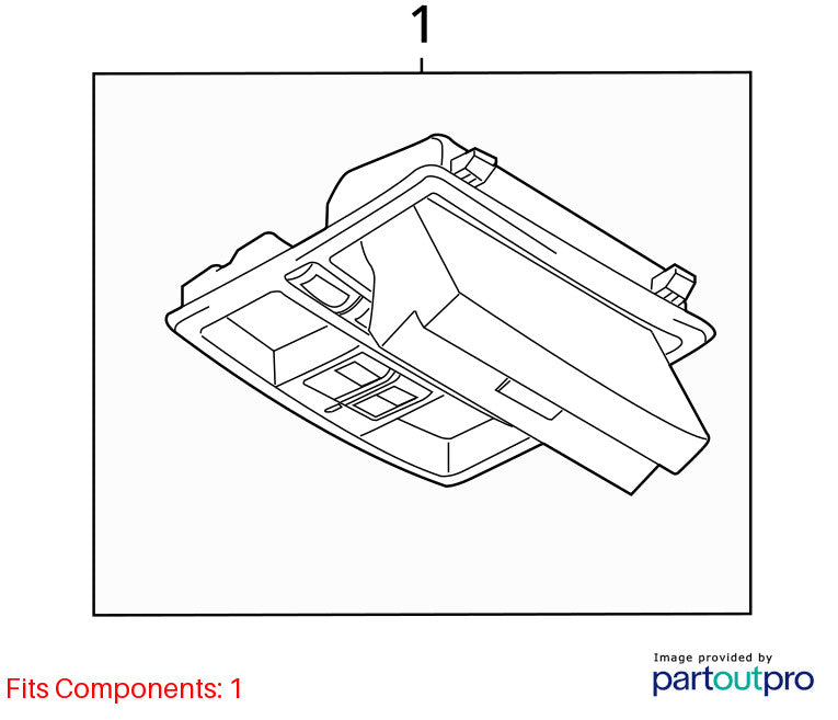 Console Front Roof With Sunroof Without Spot Light Fits 10-15 MAZDA CX