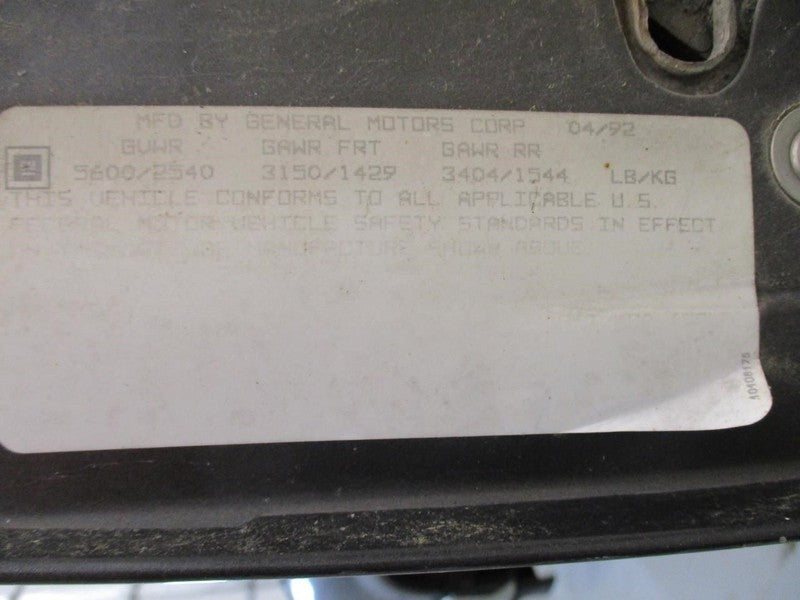 Alternator 105 Amp Fits 90-95 CHEVROLET 1500 PICKUP 1911302