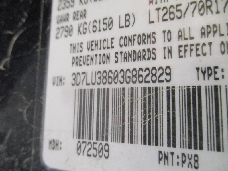 Console Front Roof Without Garage Door Opener Fits 03 DODGE 1500 PICKU