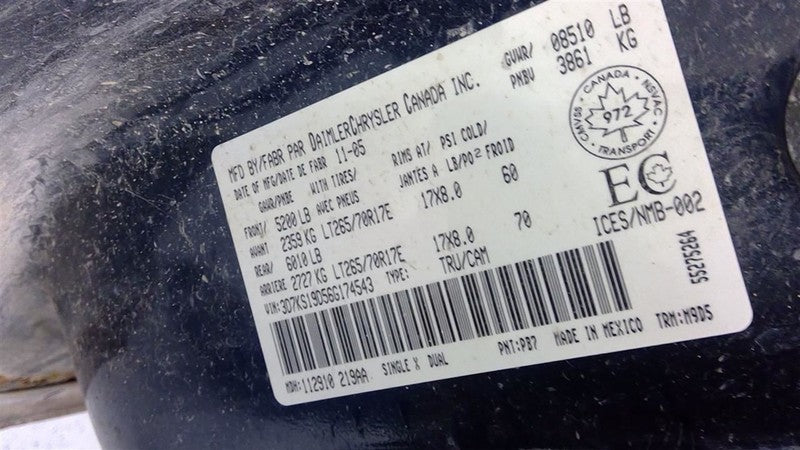 Engine ECM Electronic Control Module 5.7L Fits 06 DODGE 1500 PICKUP 17