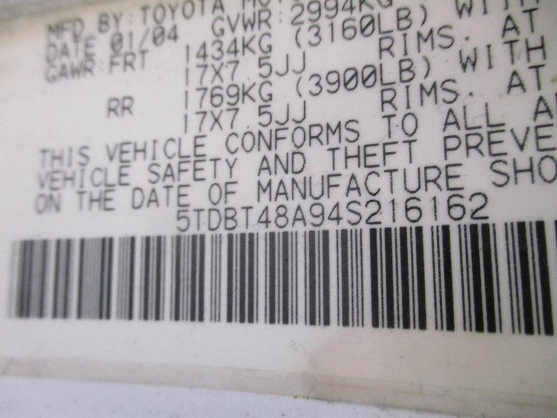 Alternator 2UZFE Engine 150 Amp Fits 03-07 SEQUOIA 1743094