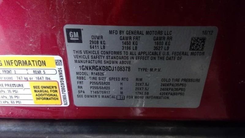 AC Compressor Fits 13-24 ENCLAVE 1726010