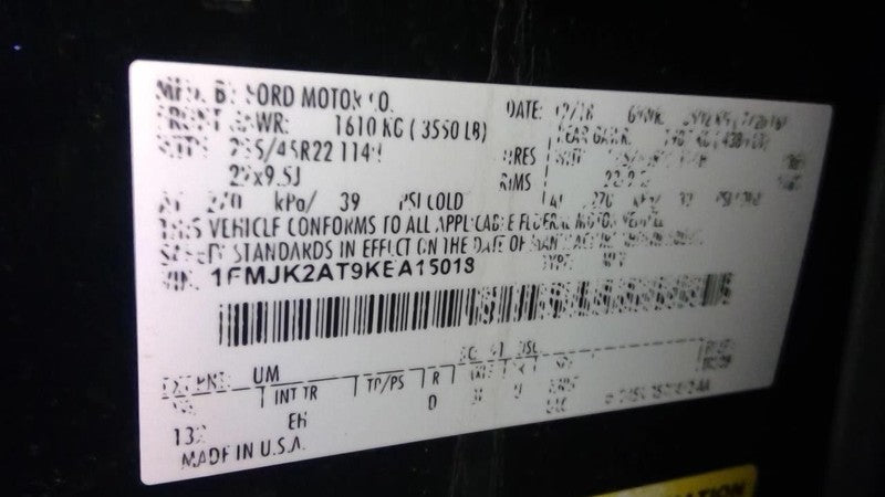 EXPEDITON 2019 Seat Belt Rear 1955009