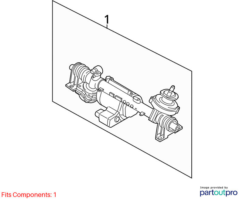 Volkswagen Beetle 2013 Steering Gear Rack 1K1423055M Used 2215