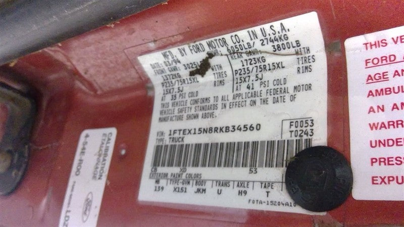 AC Compressor Fits 94-95 BRONCO 1676461