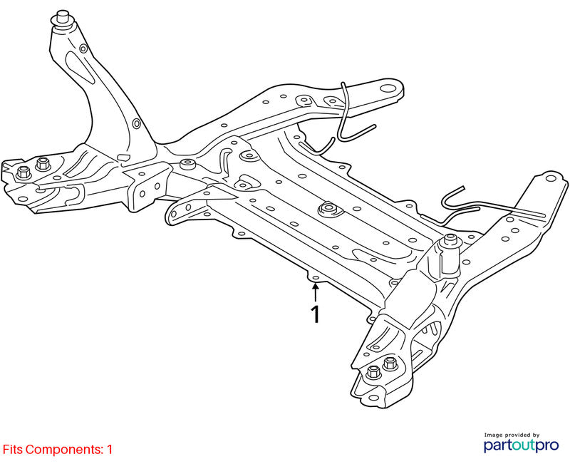 Crossmember/K-Frame Front Fits 16-22 BMW X1 1944085