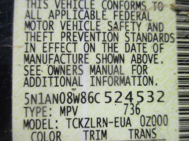 Nissan Xterra 2006 Rear View Mirror 963212Y900 Used 9694