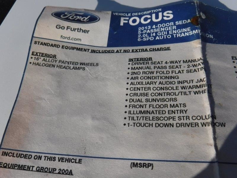 Passenger Windshield Wiper Motor Thru 05/03/17 Fits 12-17 FOCUS 106151