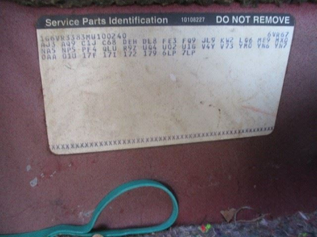 Passenger Right Front Knee Fits 90-92 ALLANTE 1655113