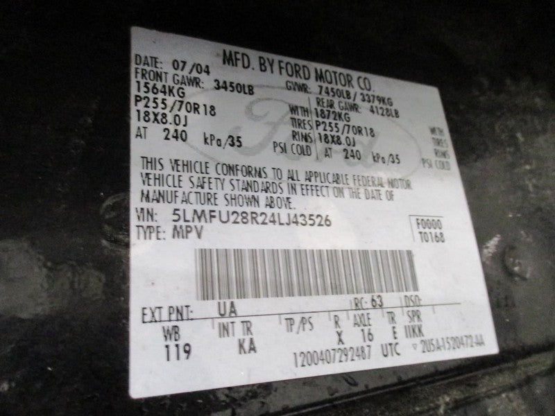 Engine 5.4L VIN R 8th Digit DOHC Fits 02-04 NAVIGATOR 1692866