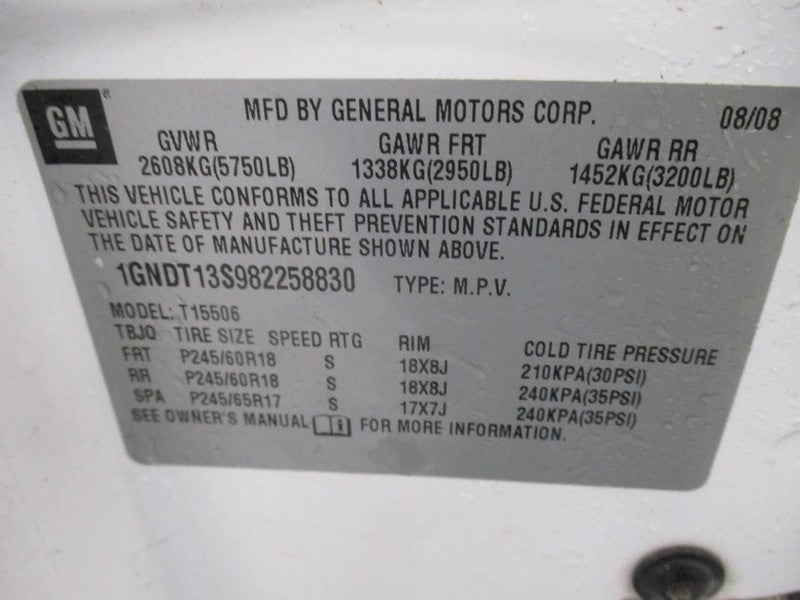 Passenger Door Handle Exterior Door Rear Body Color Fits 02-09 ENVOY 1