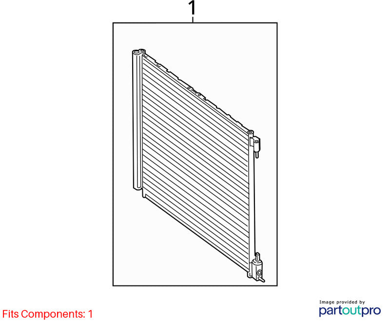 AC Condenser 205 Type Coupe And Convertible Fits 15-23 MERCEDES C-CLAS