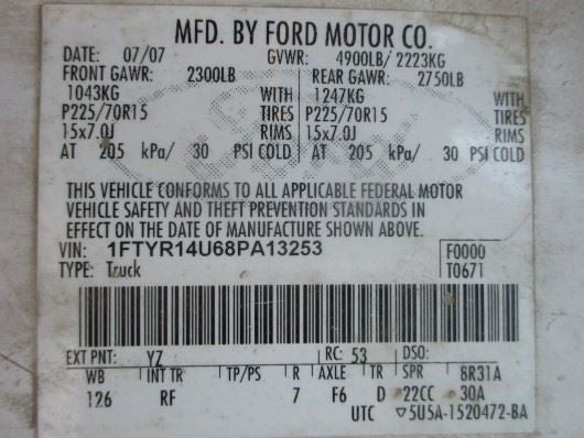 Starter Motor 6-183 Fits 04-08 RANGER 1604730