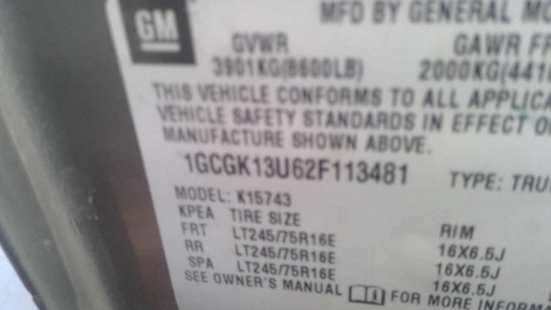 SILVRDO15 2002 Center Cap Wheel 1981237