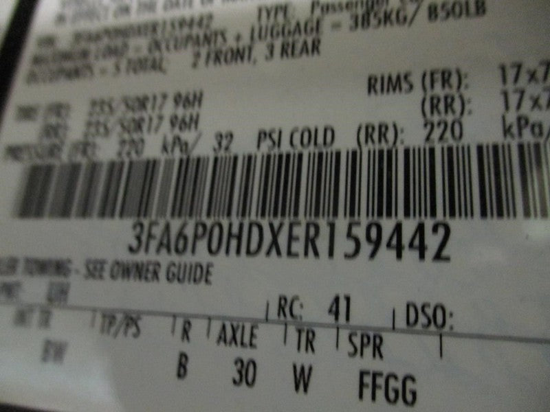 Engine Gasoline 1.5L VIN D 8th Digit Turbo Fits 14-16 FUSION 2021103