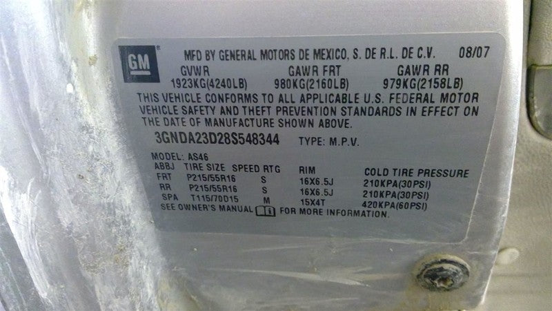 Starter Motor Fits 10-17 EQUINOX 1704121