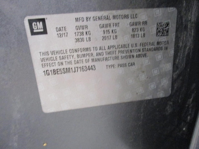 Wheel 16x7 Fits 16-18 CRUZE 2003814