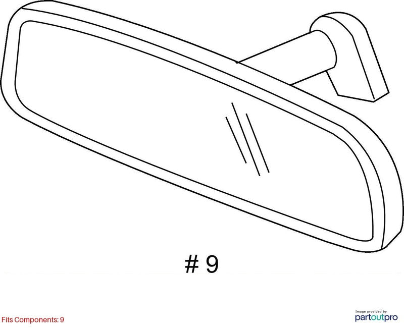 Jeep Wrangler 2013-2018 Rear View Mirror VIN W 6th Digit 68158203AB Us