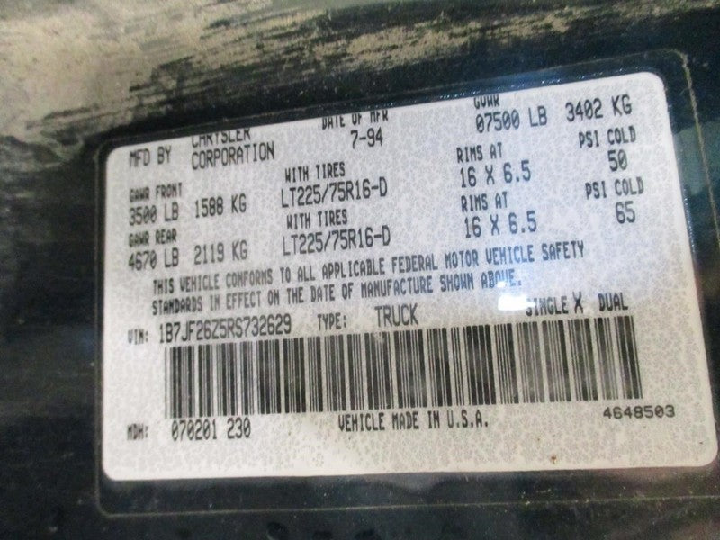 Transfer Case Automatic Transmission Fits 94-97 DODGE 2500 PICKUP 1904