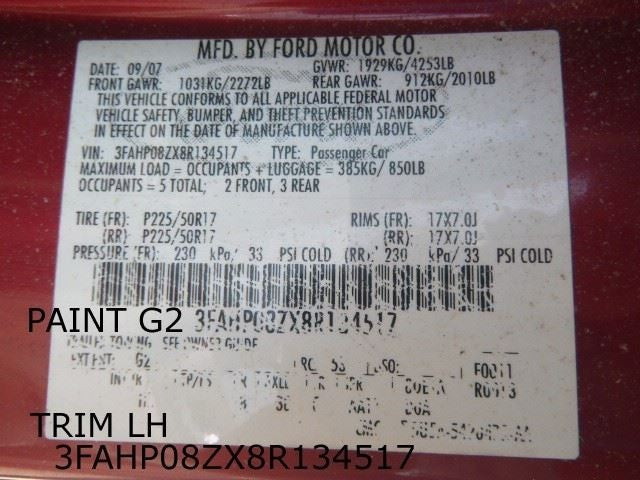 Engine ECM Electronic Control Module 2.3L Automatic Fits 07-09 FUSION 