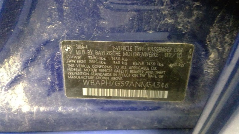 Seat Belt Front Bucket Driver Retractor Thru 8/10 Fits 06-11 BMW 323i 