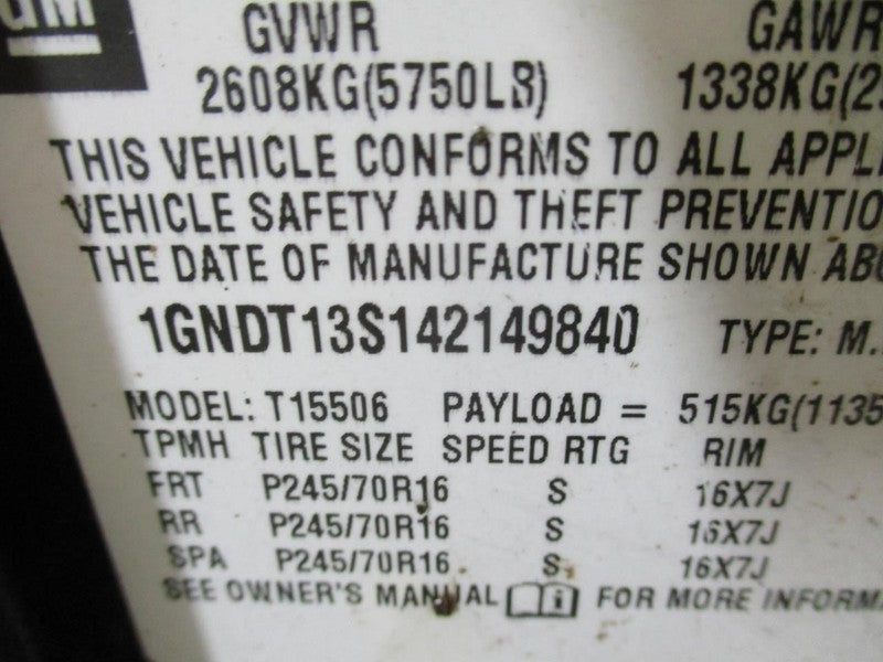 Transfer Case Motor Opt NP8 7 Pin Plug Fits 02-09 ENVOY 1644452