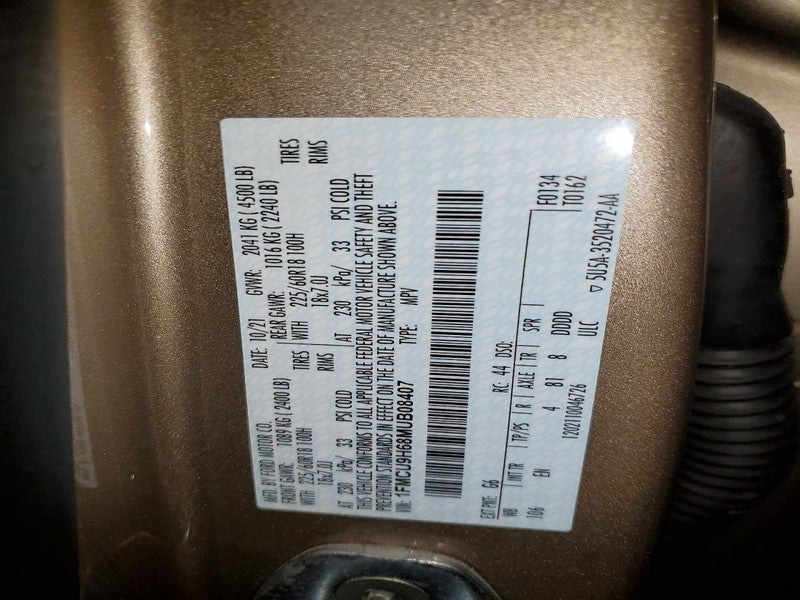 Ford Escape 2021 Headrest Used 2532