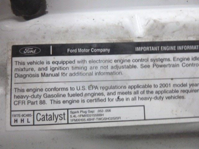 Engine 5.4L VIN L 8th Digit SOHC Without Egr Valve Fits 00-01 EXCURSIO