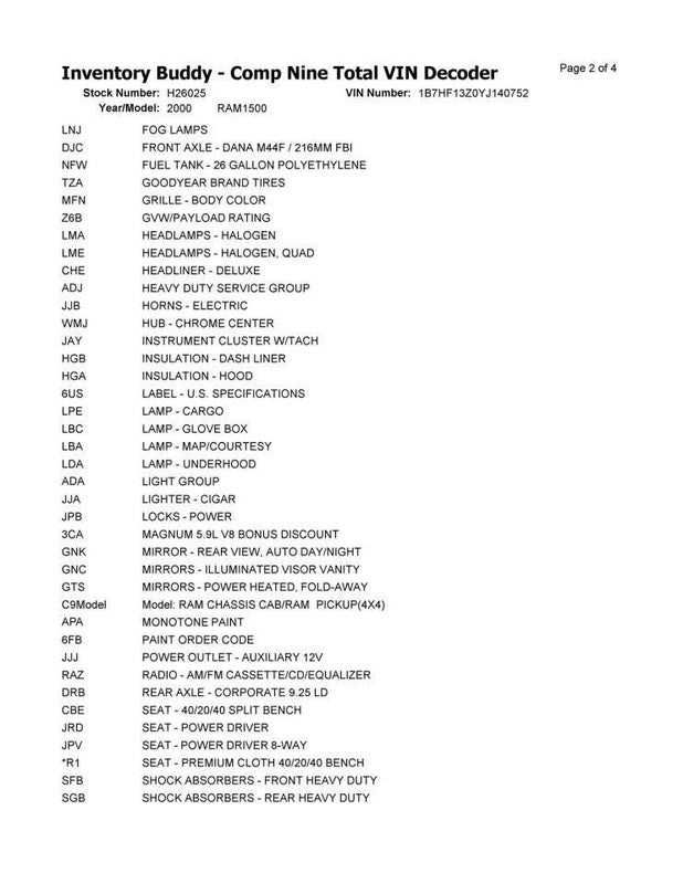 Fan Blade 5.7L Gasoline Fits 94-09 DODGE 2500 PICKUP 2017347