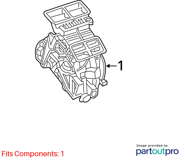 AC Evaporator Without Automatic Temperature Control Fits 15-17 RENEGAD