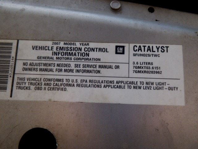 Driver Left Tail Light Lid Mounted Fits 07-12 ACADIA 1614701