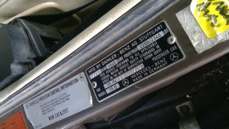 Engine 115 Type 300D Fits 75-76 MERCEDES 300D 1942654