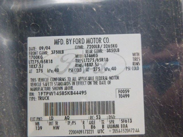 Driver Headlight Bright Background Fits 04-08 FORD F150 PICKUP 1553666