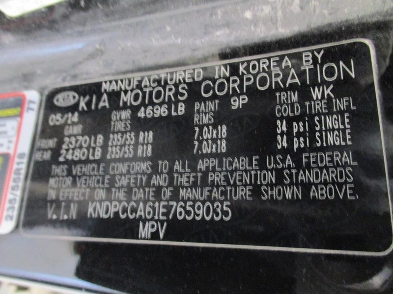 Wheel 18x7 Alloy 5 Single Groove On Spoke Fits 14-16 SPORTAGE 1904848