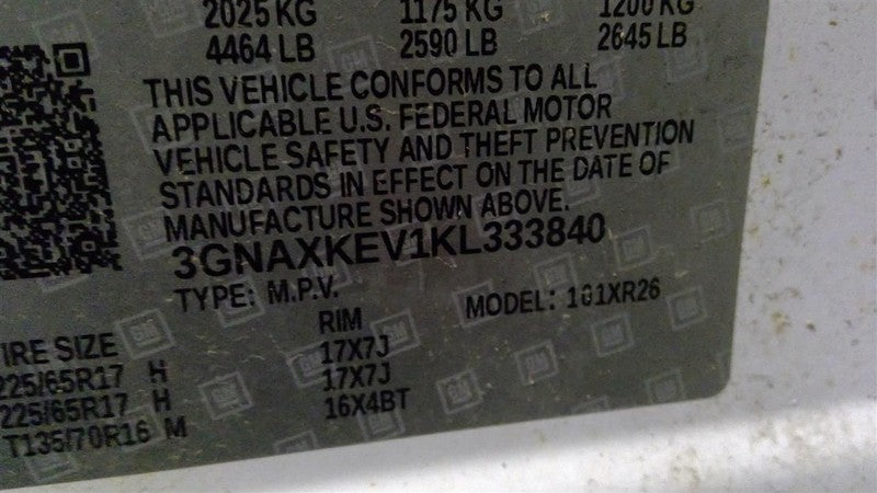 Automatic Transmission FWD 1.5L Fits 18-19 EQUINOX 1702653