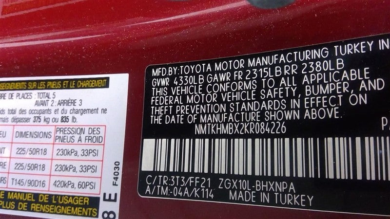 Starter Motor Fits 18-22 C-HR 1644893