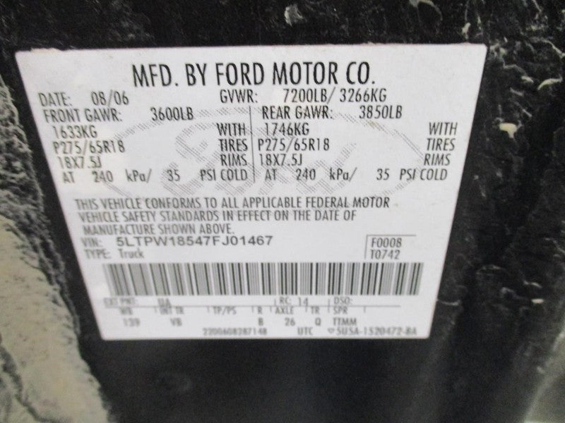 Driver Side View Mirror Power Pedestal Fits 07-08 FORD F150 PICKUP 193