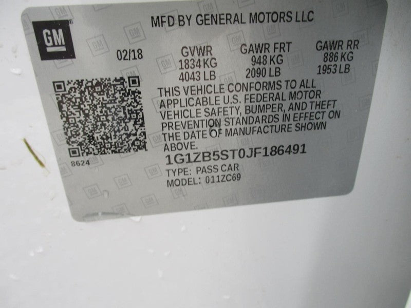 Alternator Fits 16-19 CRUZE 1671303