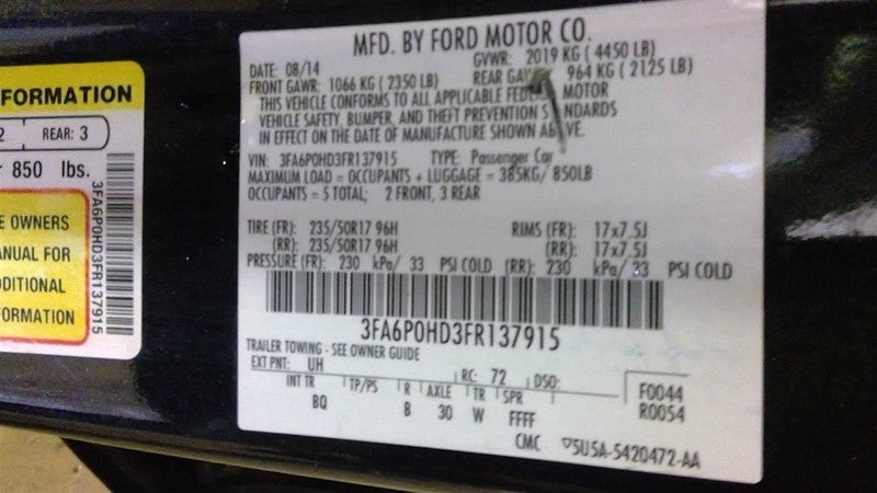 Starter Motor Fits 13-16 ESCAPE 1704477