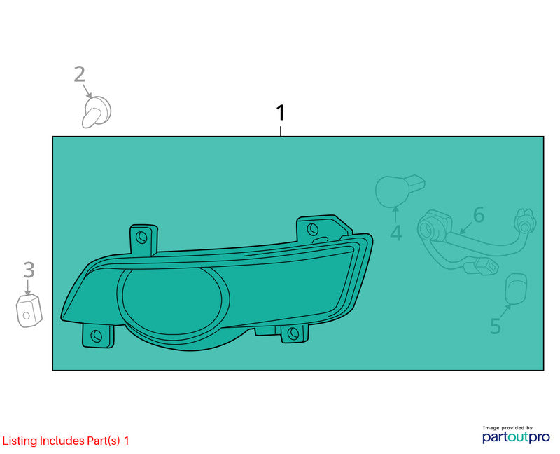 Passenger Corner/Park Light Park Lamp-turn Signal Fits 09-12 TRAVERSE 
