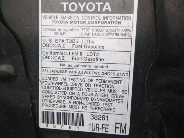 TUNDRA    2011 Dash/Interior/Seat Switch 1902752