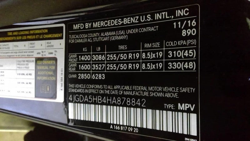 Seat Belt Front 166 Type Suv VIN D Driver Fits 16-19 MERCEDES GLE-CLAS